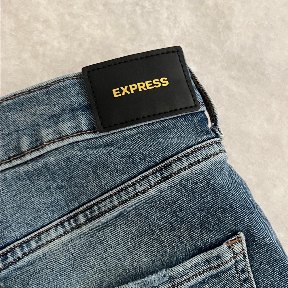Express High Rise Indigo Jeans - Picture 2 of 11